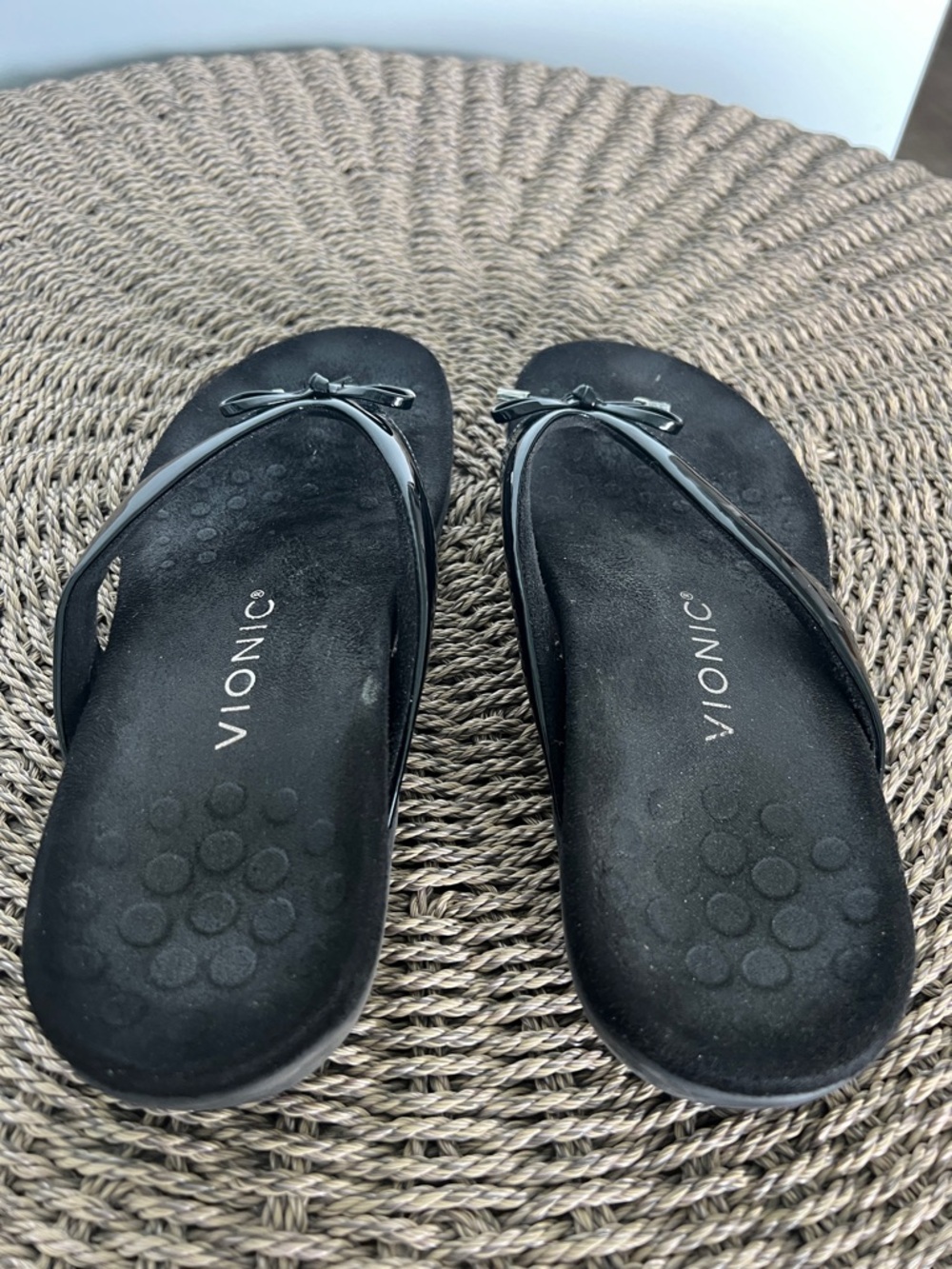 Vionic Black Bella Toe Thong Sandal size 6.5 - Picture 4 of 11